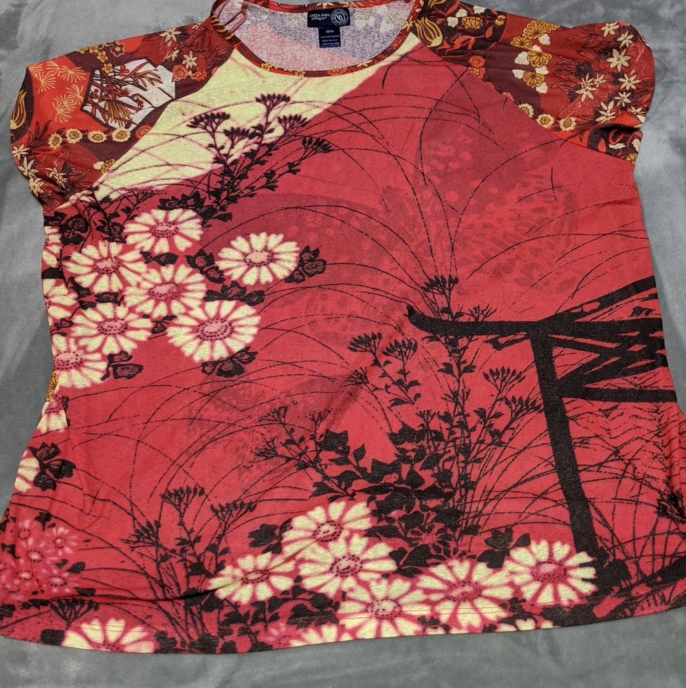 Red blouse